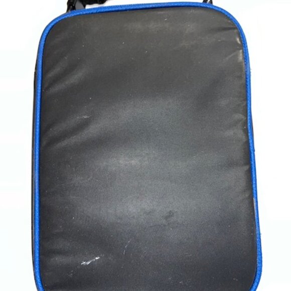 Columbia Blue and Black Hard Inside Lunch Box with separator - Picture 2 of 3